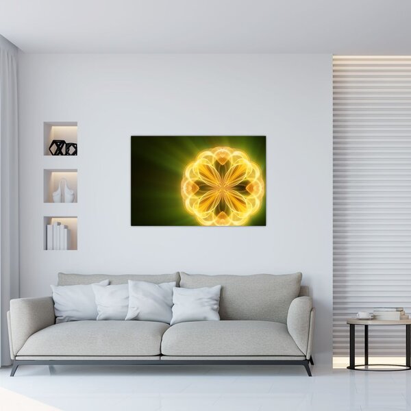 Tablou cu floare galbenă (90x60 cm)