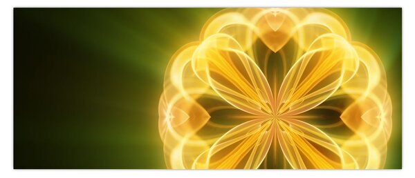 Tablou cu floare galbenă (120x50 cm)
