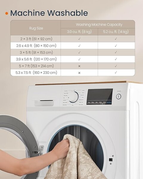 Covor Songmics Cappuccino 170x120 cm