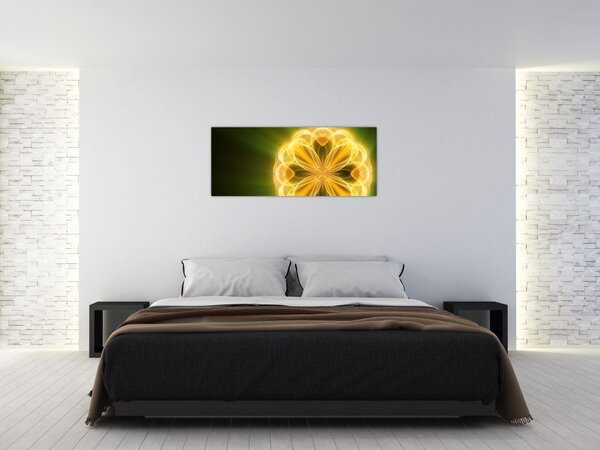 Tablou cu floare galbenă (120x50 cm)