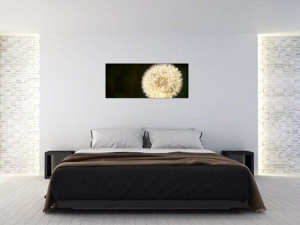 Tablou cu păpădie gri (120x50 cm)