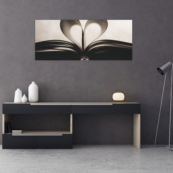 Tablou cu carte (120x50 cm)