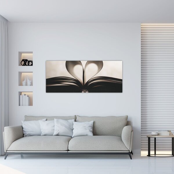 Tablou cu carte (120x50 cm)
