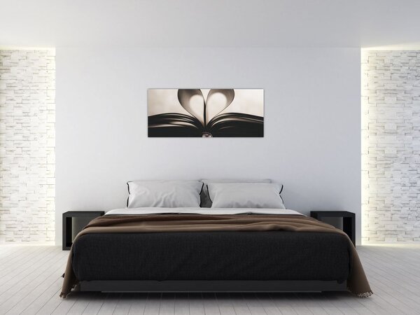 Tablou cu carte (120x50 cm)