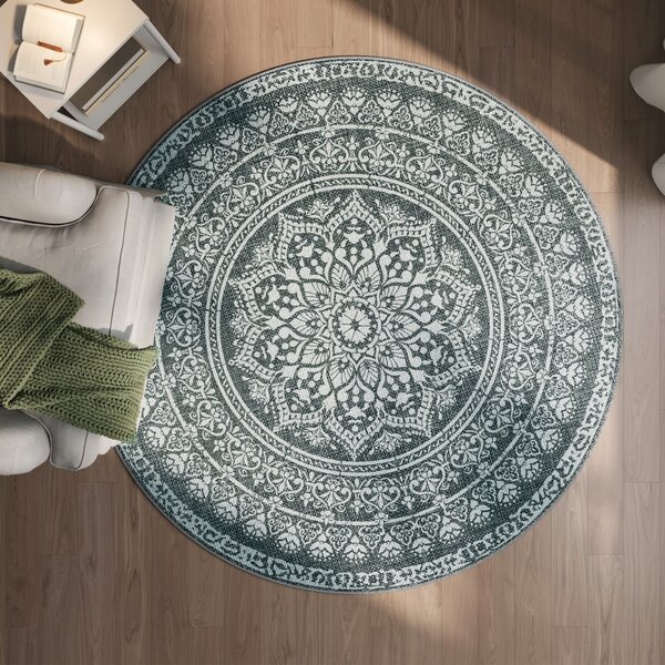 Covor rotund Songmics Gri deschis 160x160 cm