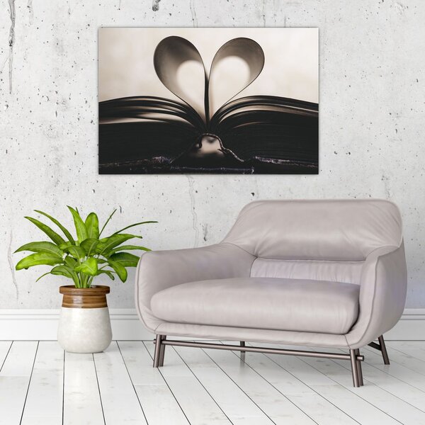 Tablou cu carte (90x60 cm)