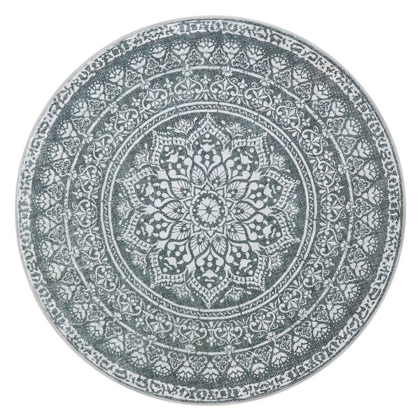 Covor rotund Songmics Gri deschis 160x160 cm