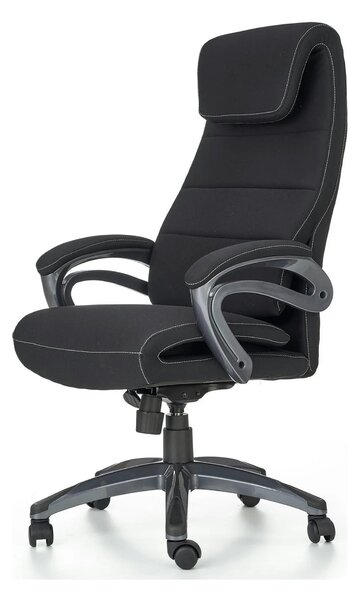 Scaun birou SIDNEY, negru, stofa, 65x70x117/125 cm