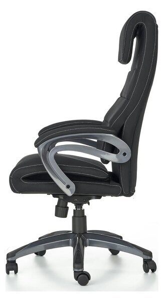 Scaun birou SIDNEY, negru, stofa, 65x70x117/125 cm