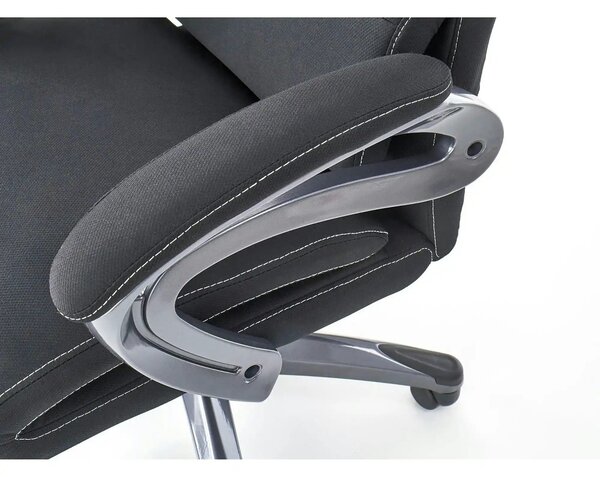 Scaun birou SIDNEY, negru, stofa, 65x70x117/125 cm