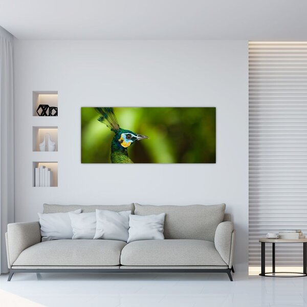 Tablou cu păun (120x50 cm)