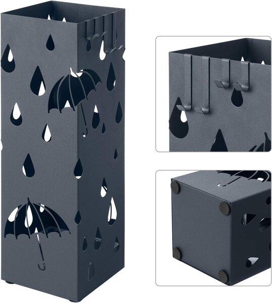 Suport umbrele Songmics Gri 15.5x15.5x49 cm