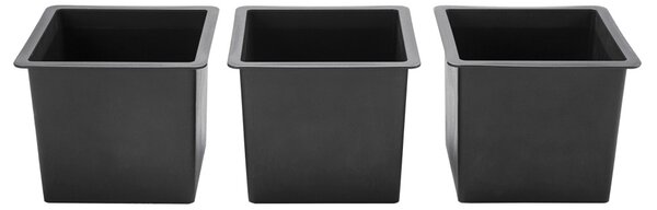Suport De Flori, polyrattan, negru, 83 x 30 x 60 cm