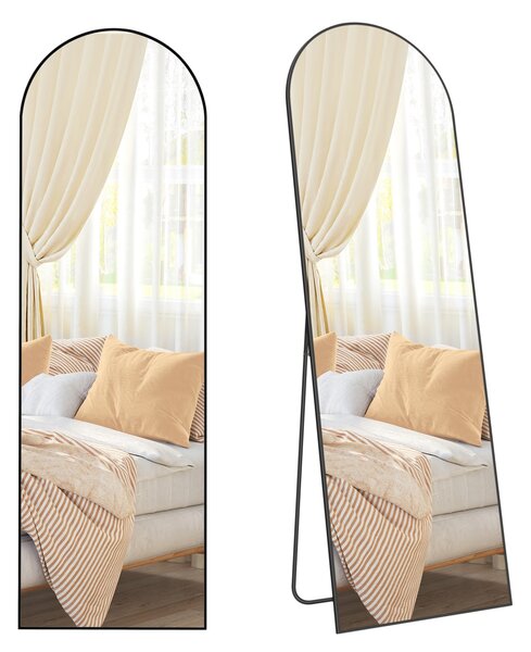 Oglinda de podea Negru Songmics 160x50x1.3 cm