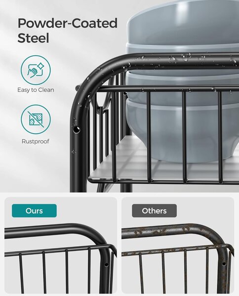 Raft organizator cu sertar Negru Songmics 36x21x31.5 cm