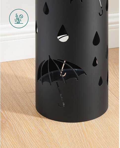 Suport umbrele Songmics Negru 17x17x41 cm