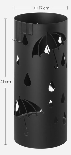 Suport umbrele Songmics Negru 17x17x41 cm
