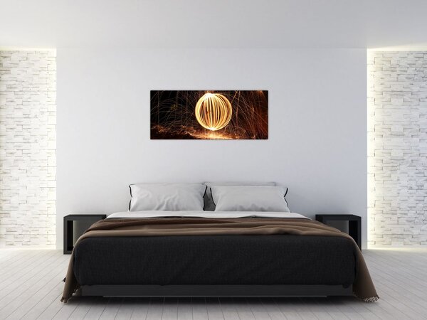 Tablou cu bilă iluminată (120x50 cm)