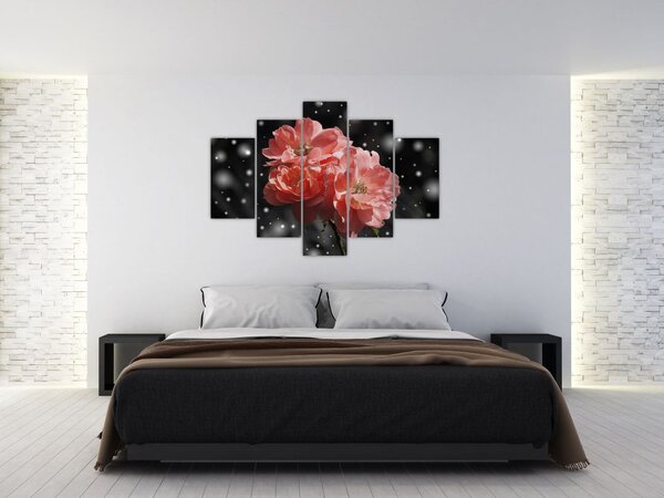 Tabloucu floare roz (150x105 cm)