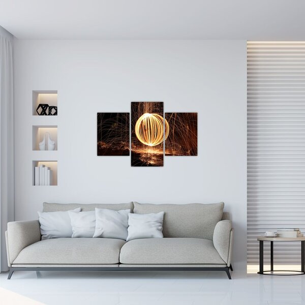 Tablou cu bilă iluminată (90x60 cm)