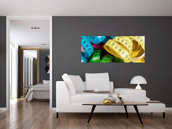 Tablou cu metri colorați (120x50 cm)
