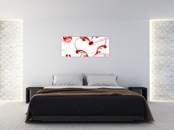 Tablou cu inima din fum (120x50 cm)