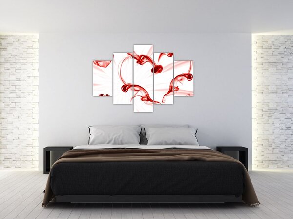 Tablou cu inima din fum (150x105 cm)