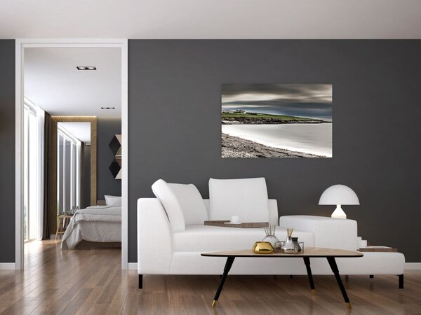 Tablou cu lac în amurg (90x60 cm)