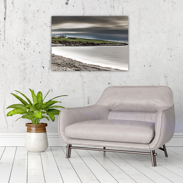 Tablou cu lac în amurg (70x50 cm)
