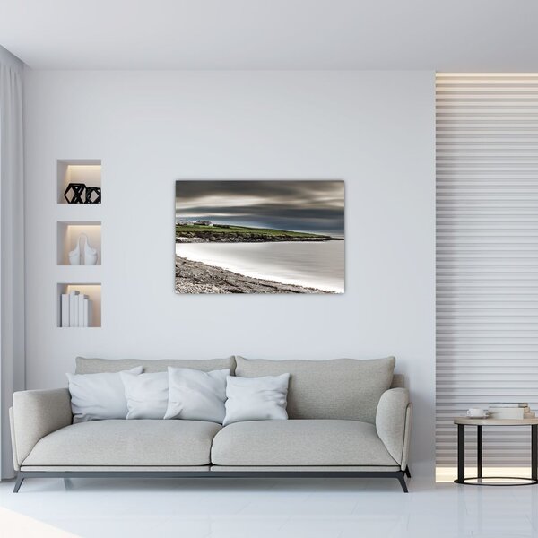 Tablou cu lac în amurg (90x60 cm)