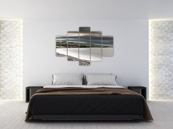 Tablou cu lac în amurg (150x105 cm)