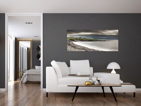 Tablou cu lac în amurg (120x50 cm)