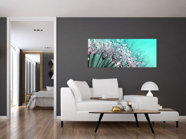 Tablou - planta cu rouă (120x50 cm)