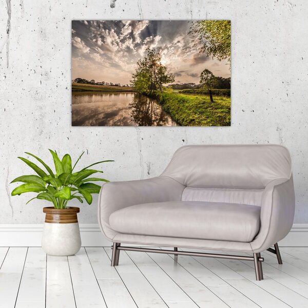 Tablou naturii cu raze de soae (90x60 cm)