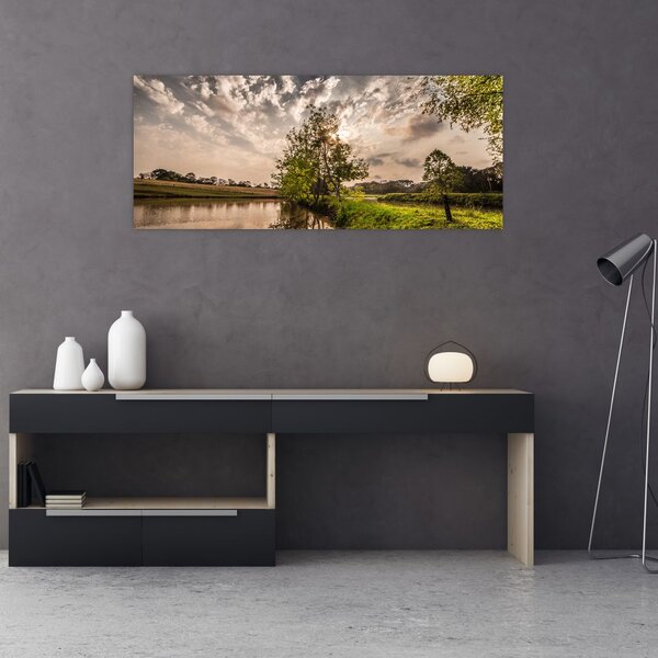 Tablou naturii cu raze de soae (120x50 cm)