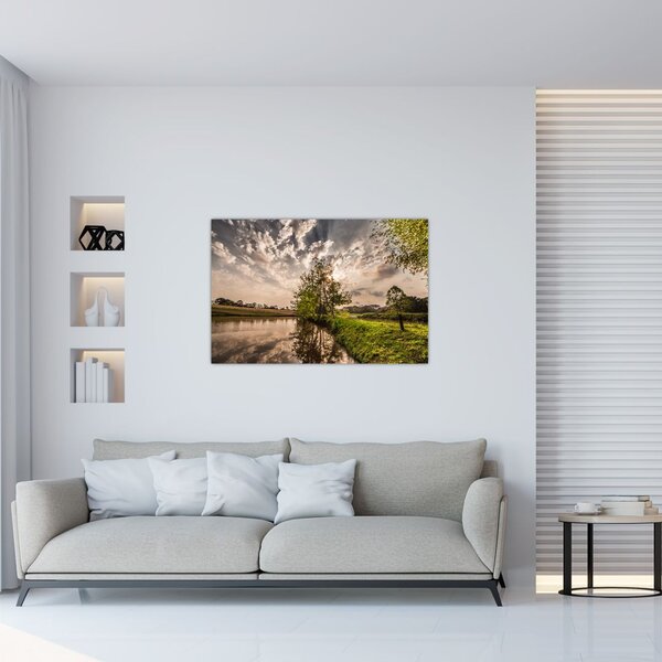 Tablou naturii cu raze de soae (90x60 cm)