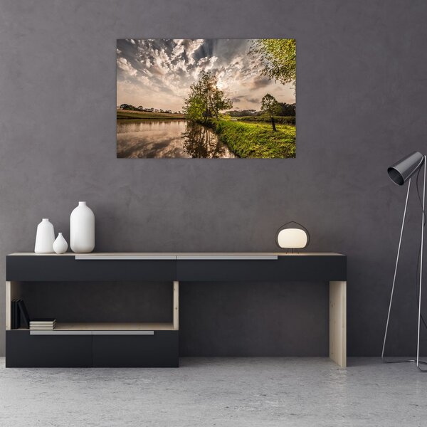 Tablou naturii cu raze de soae (90x60 cm)