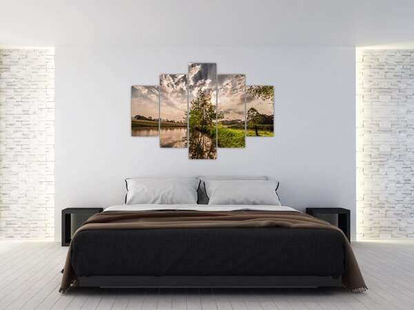 Tablou naturii cu raze de soae (150x105 cm)