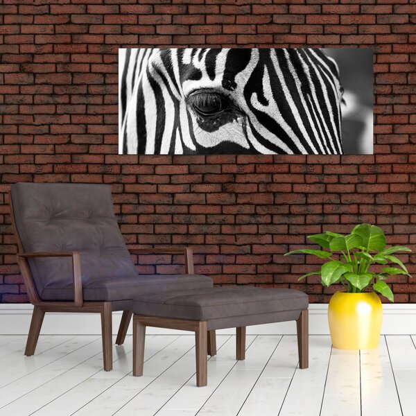 Tablou cu zebră (120x50 cm)