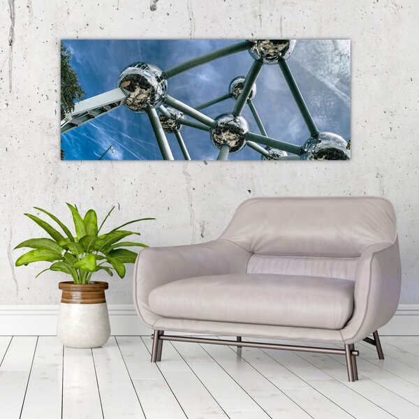 Tablou- atomium la Bruxelles (120x50 cm)