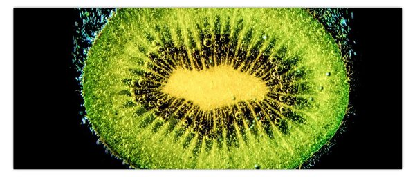 Tablou - detailu cu kiwi în apă (120x50 cm)
