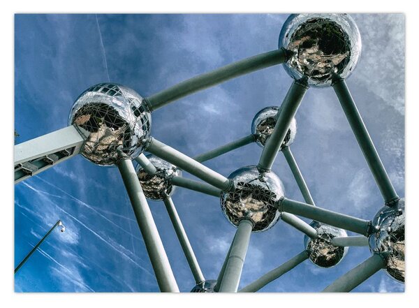Tablou- atomium la Bruxelles (70x50 cm)