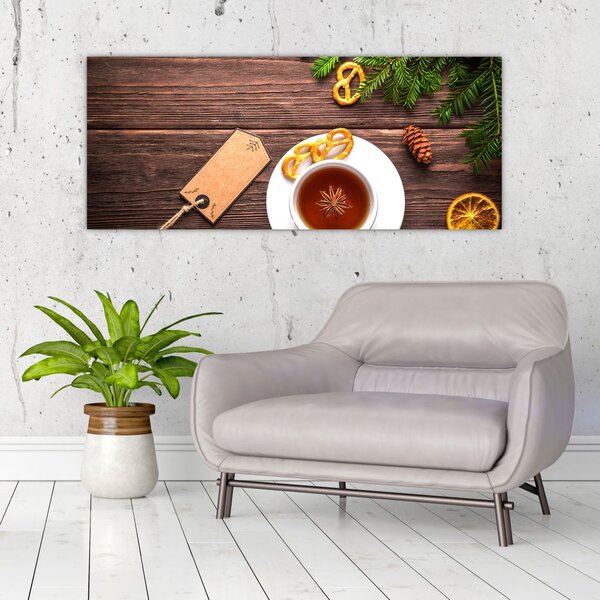 Tablou - ceașca cu decorații (120x50 cm)