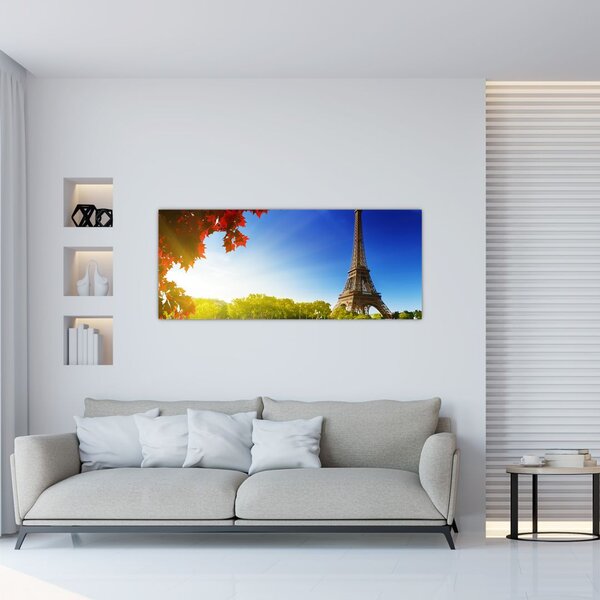 Tablou - toamna la Paris (120x50 cm)