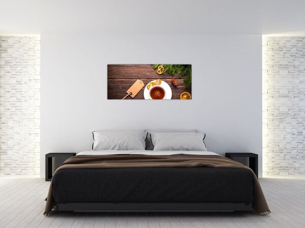Tablou - ceașca cu decorații (120x50 cm)