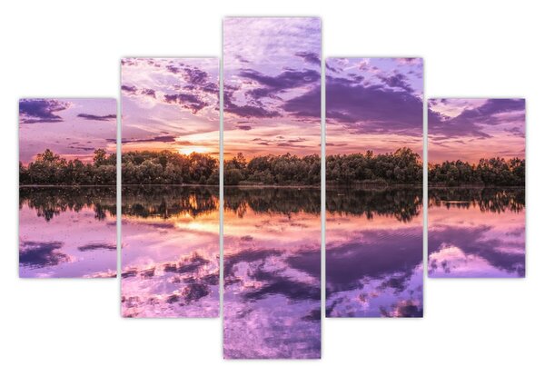 Tablou cu cerul violet (150x105 cm)