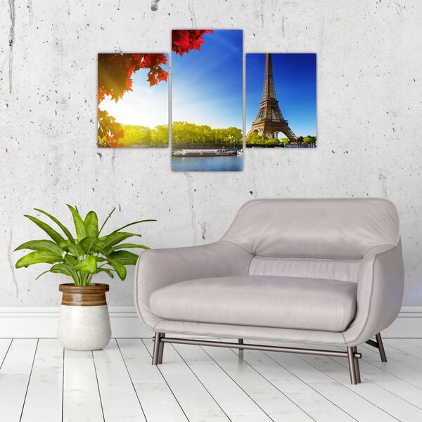 Tablou - toamna la Paris (90x60 cm)