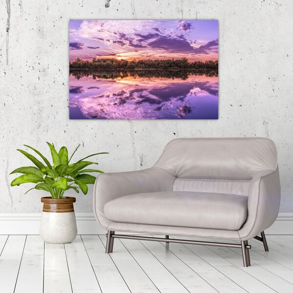 Tablou cu cerul violet (90x60 cm)