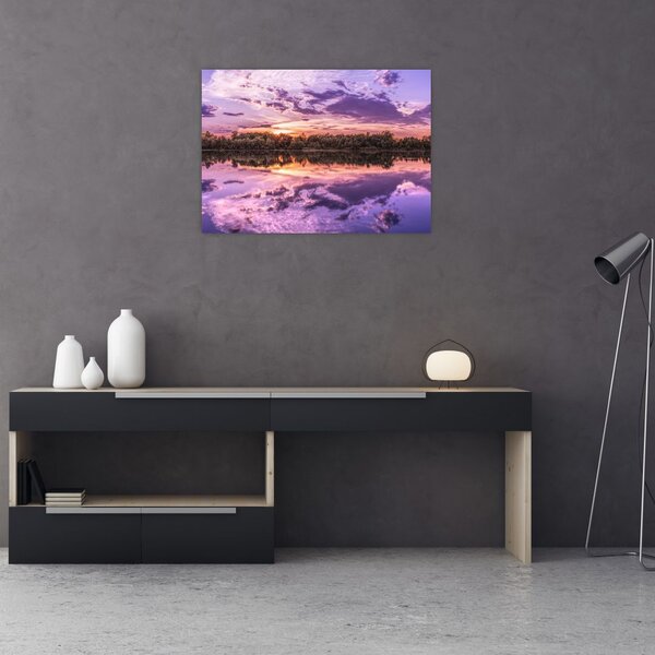 Tablou cu cerul violet (70x50 cm)