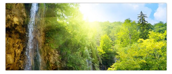 Tablou - cascadele în djunglă (120x50 cm)